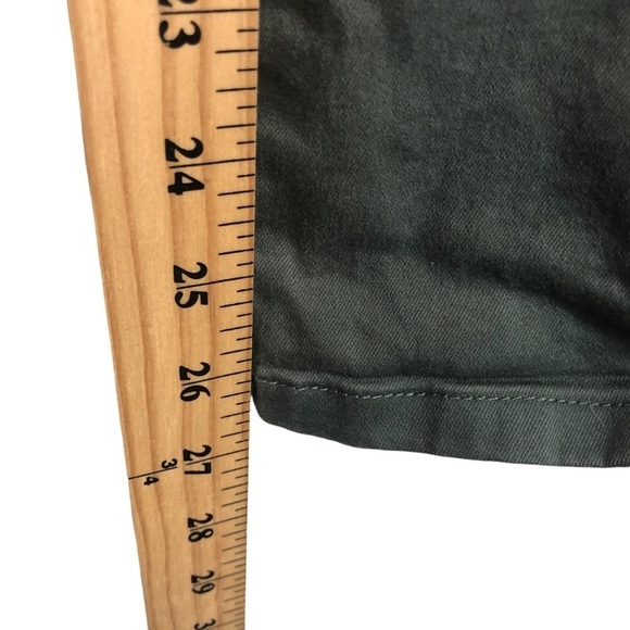 Democracy Ab Solution Cropped Cargo Pants with Roll Up Legs Size 12 Green - Picture 10 of 14